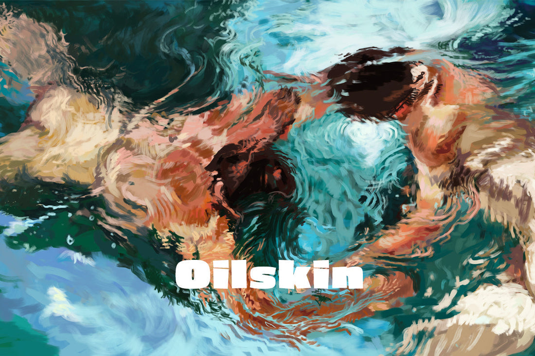 Oilskin gay digital art male nudes