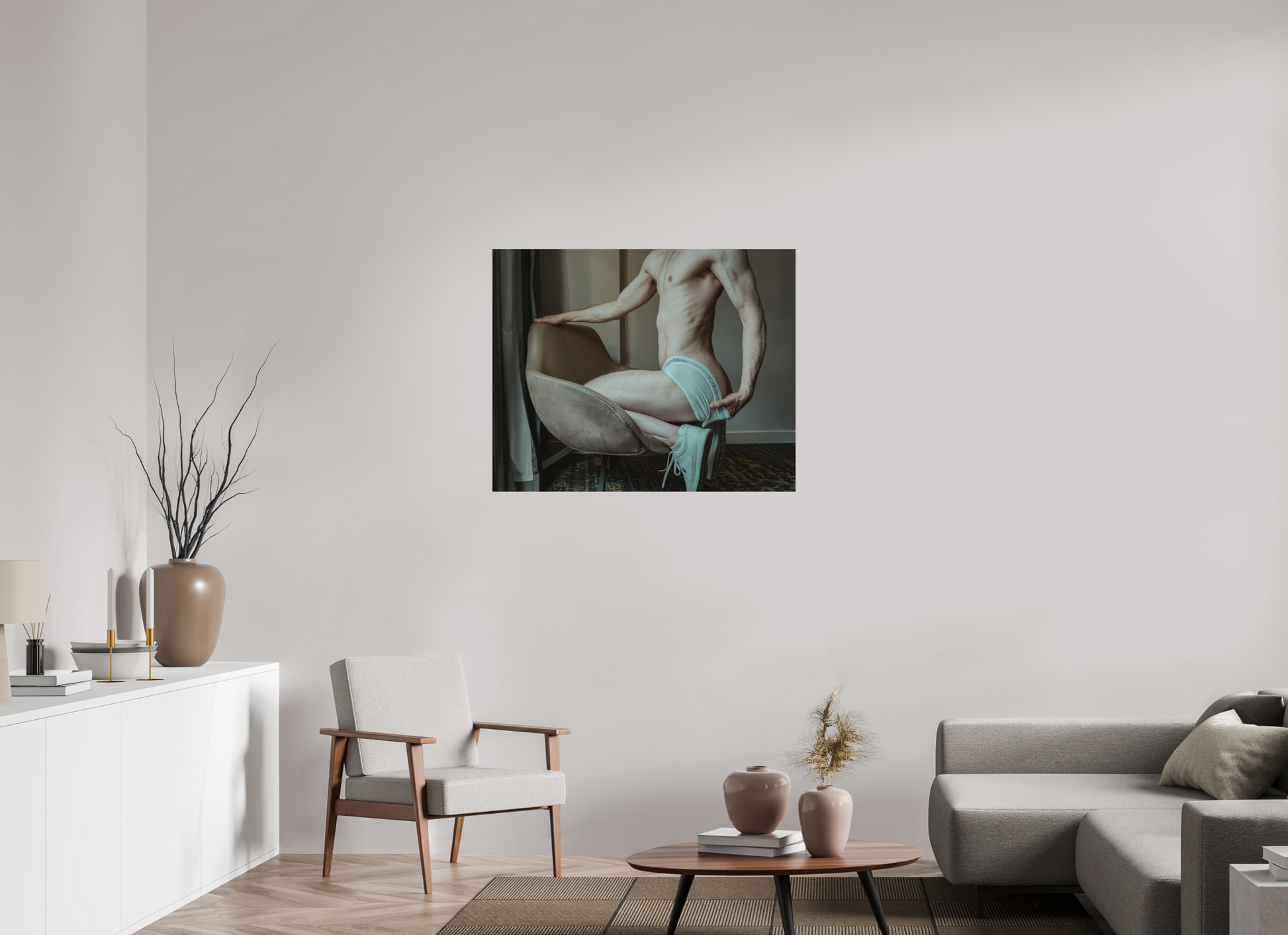 38.7 x 31″, Fuji Glossy Briefs and Sneaks - Fine Art Print