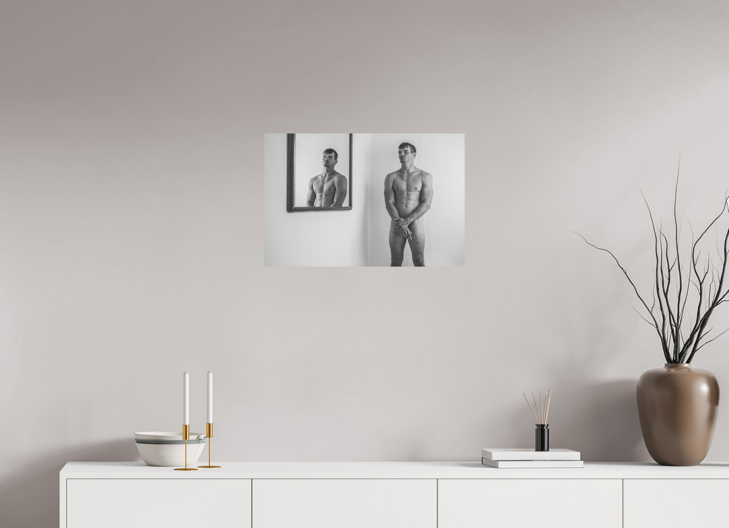 24 x 16″, Illford BnW The Man in the Mirror - Fine Art Print
