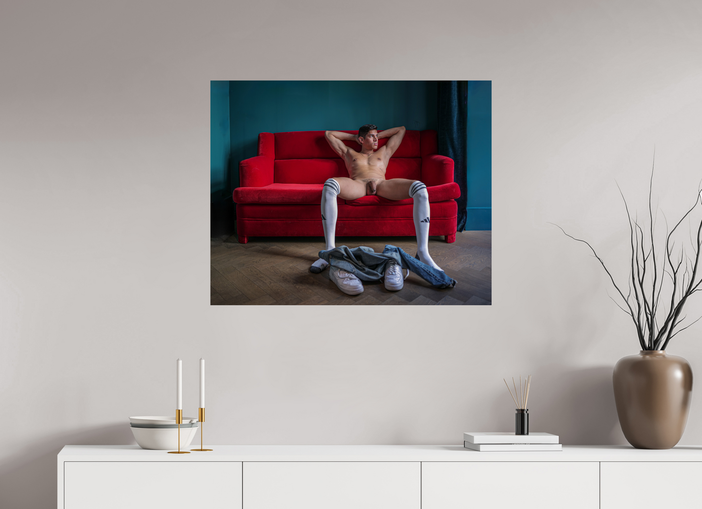 35 x 28″, Fuji Glossy Manspreading - Fine Art Photography Print