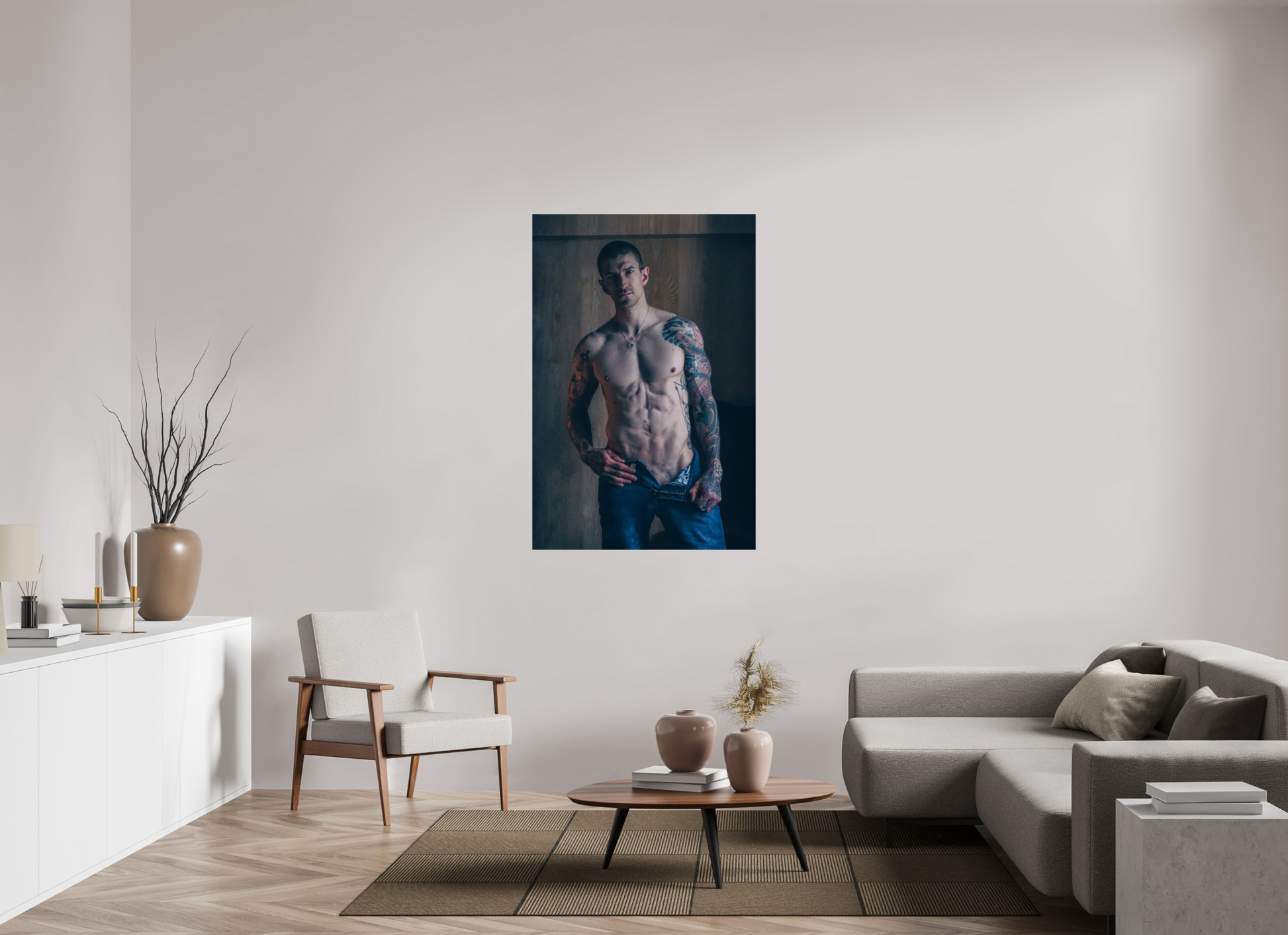 36 x 54″, Giclee Pearl Ink and Denim - Fine Art Print