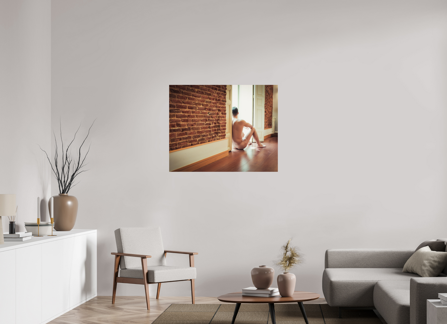 40 x 32″, Giclee Pearl Happy In His Solitude - Fine Art Print