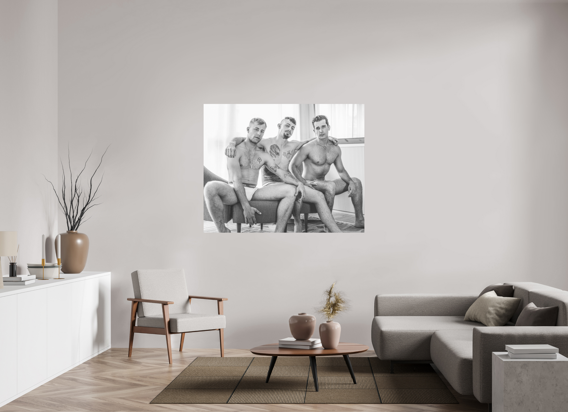 58.7 x 47″, Fuji Glossy Tres Amigos, Uno - Fine Art Photography Print