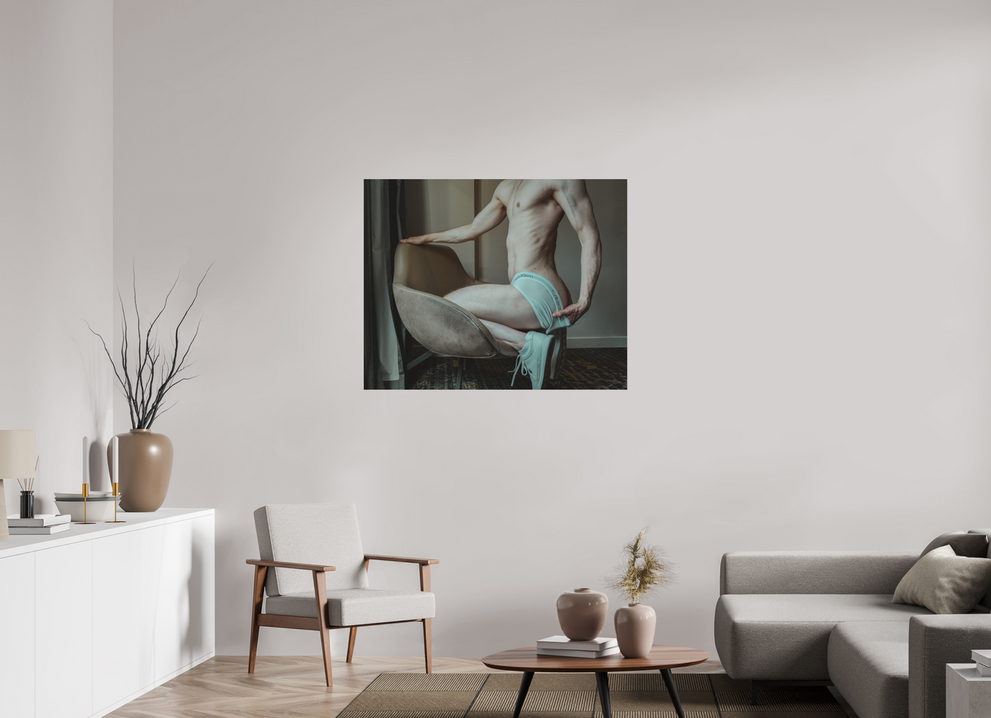 43.7 x 35″, Fuji Velvet Briefs and Sneaks - Fine Art Print