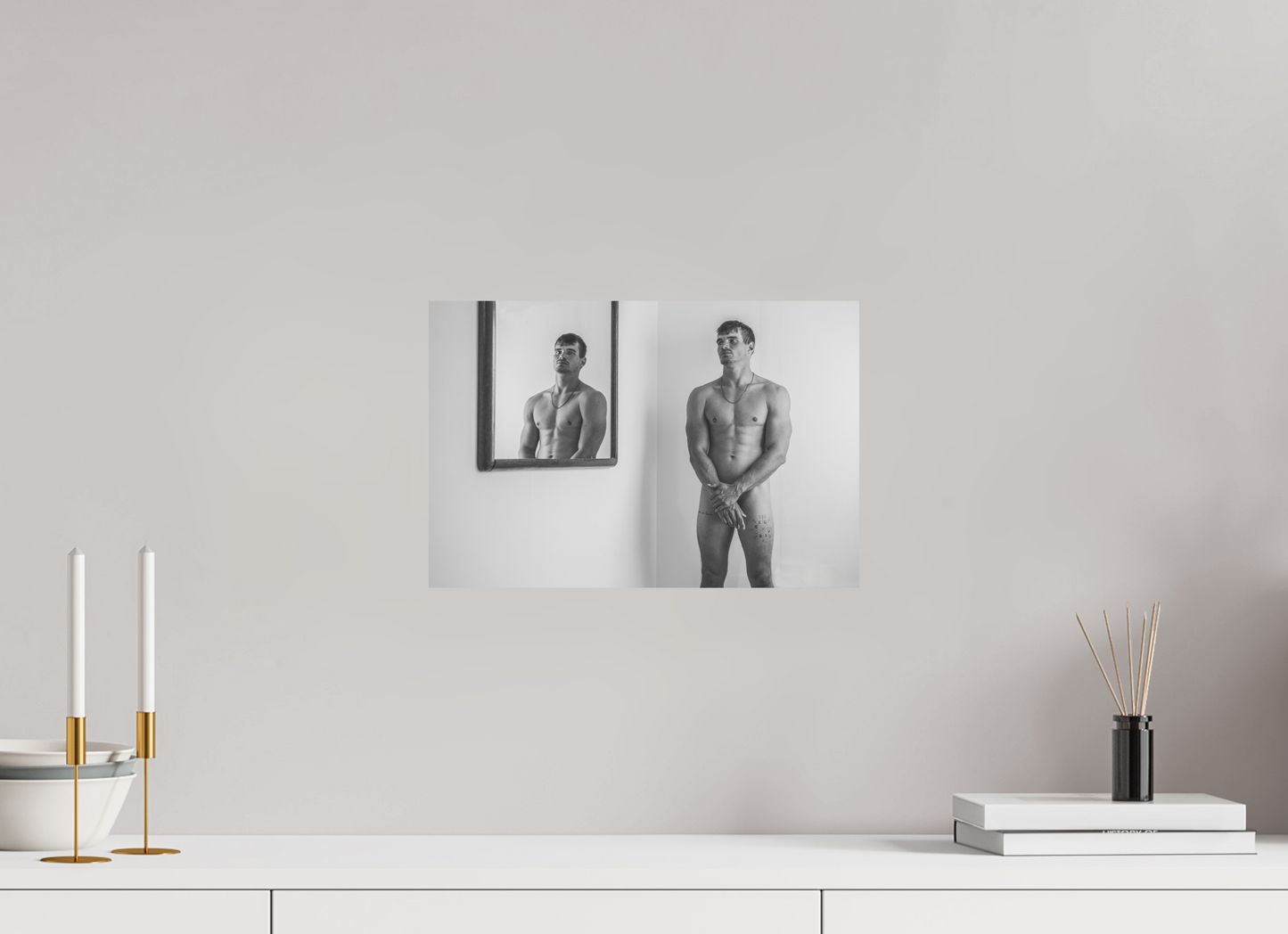 15 x 10″, Giclee Pearl The Man in the Mirror - Fine Art Print