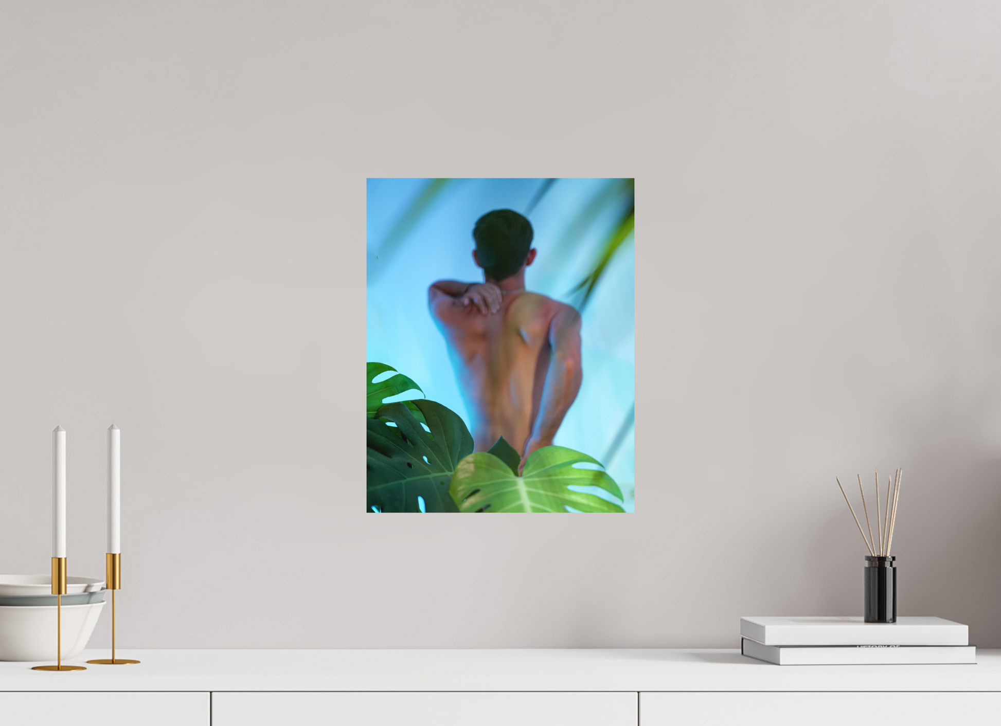 12 x 15″, Giclee Matt Photo Rag Flora and Fauna (Blue) - Fine Art Print