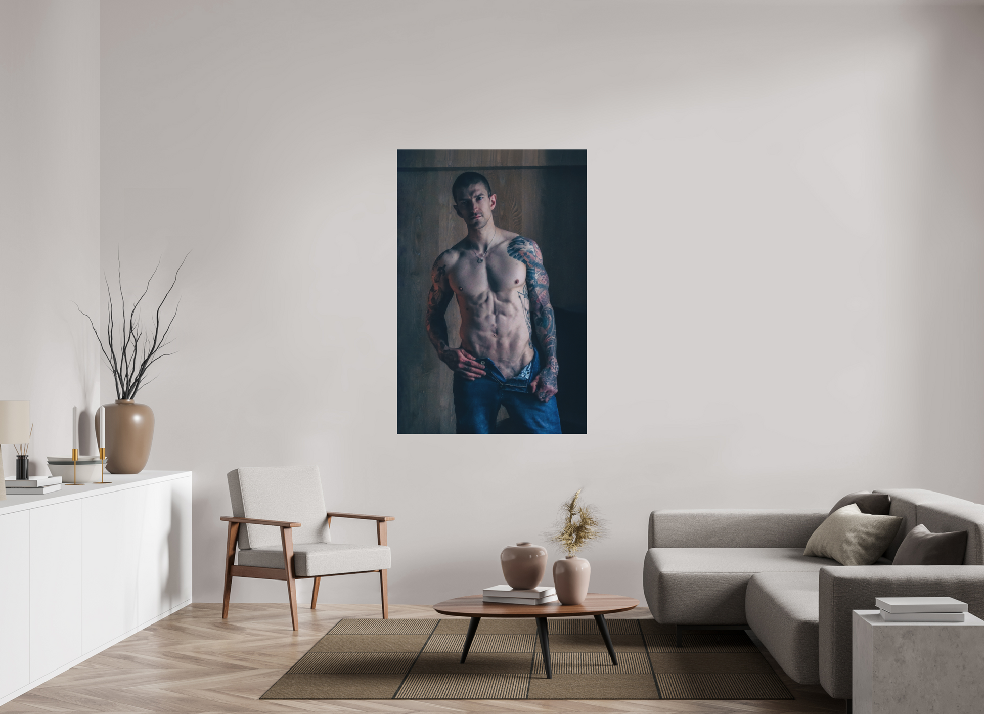 40 x 60″, Fuji Velvet Ink and Denim - Fine Art Print