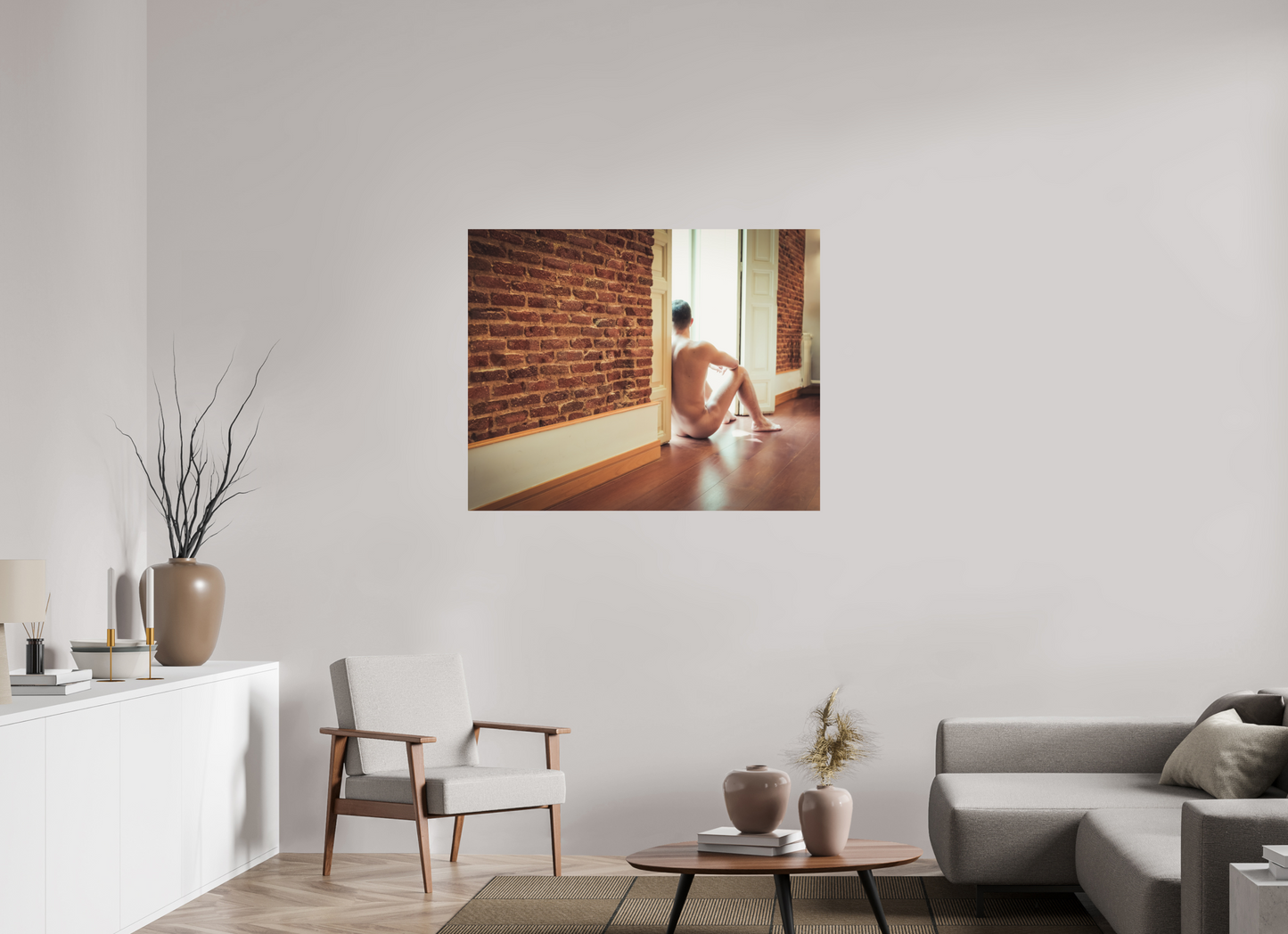 45 x 36″, Giclee Matt Photo Rag Happy In His Solitude - Fine Art Print