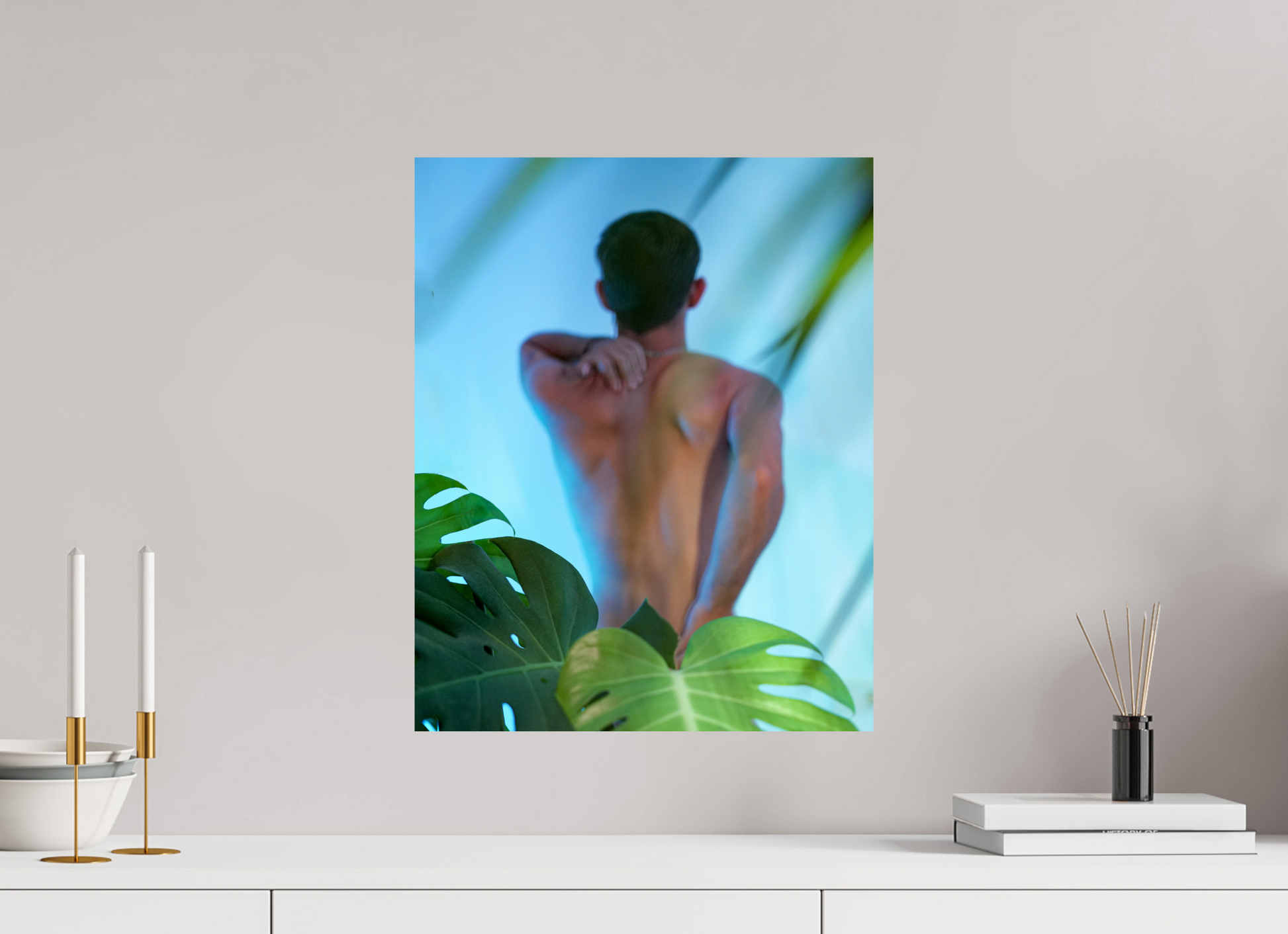 16 x 20″, Giclee Pearl Flora and Fauna (Blue) - Fine Art Print