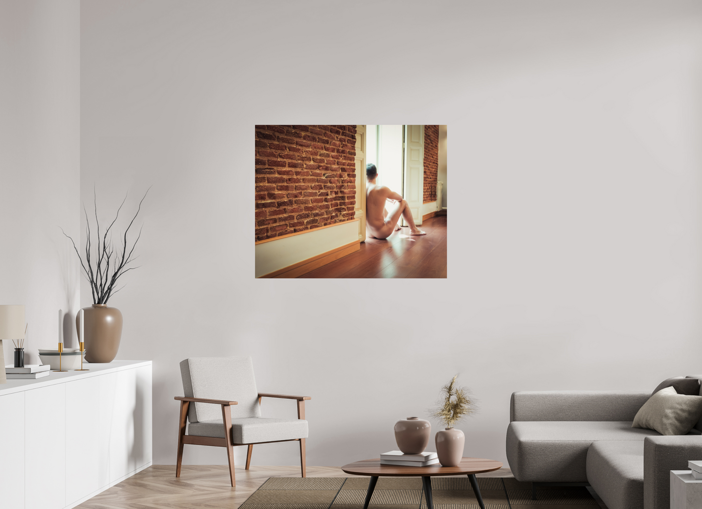 45 x 36″, Giclee Pearl Happy In His Solitude - Fine Art Print