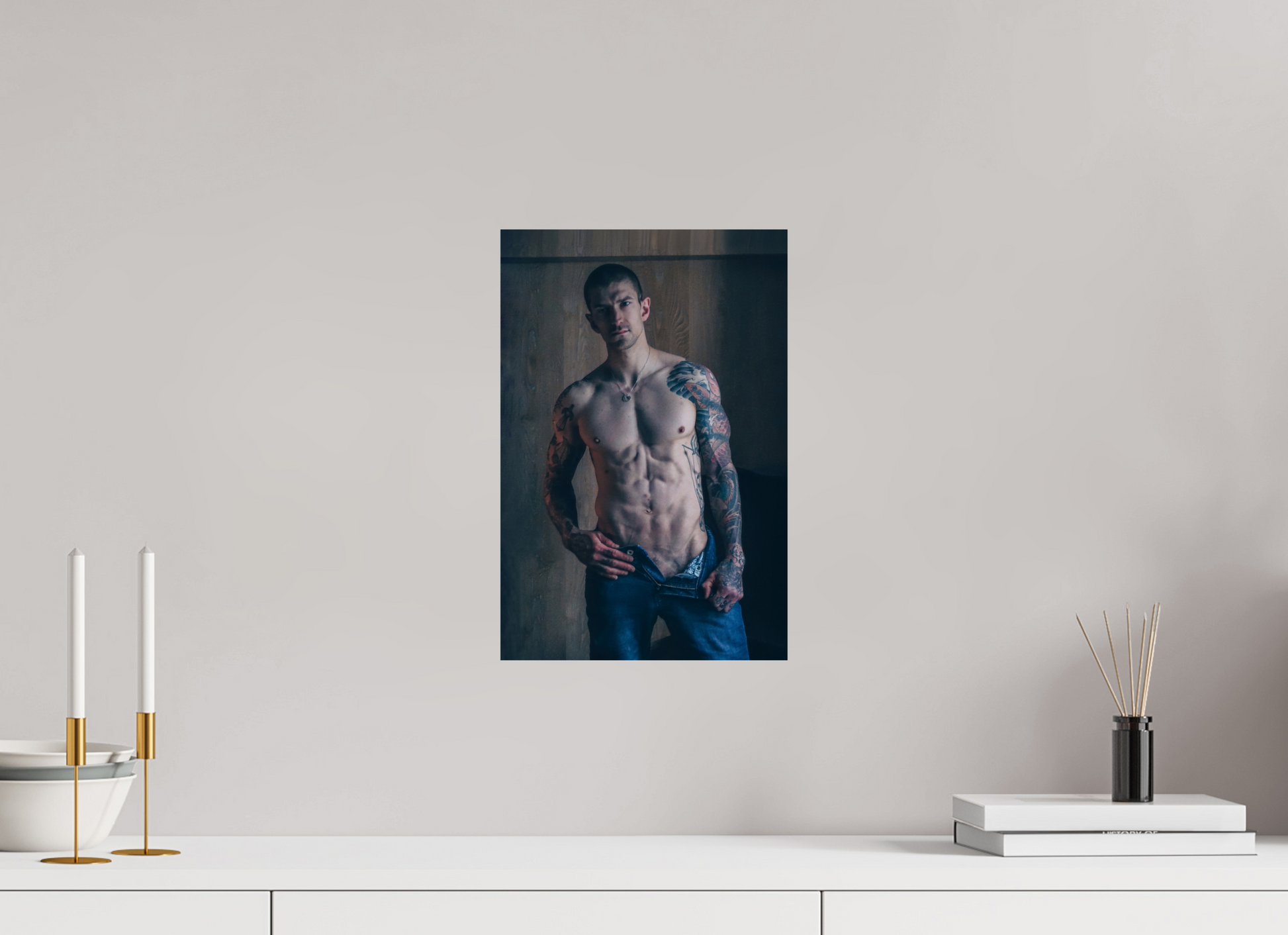 10 x 15″, Giclee Pearl Ink and Denim - Fine Art Print