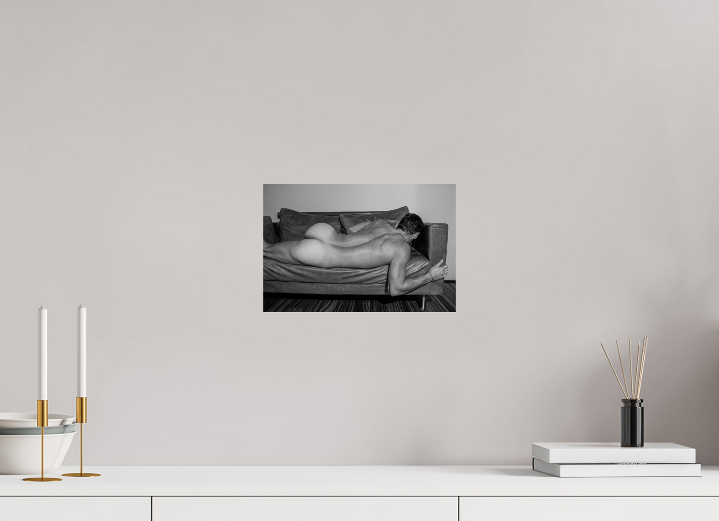 12 x 8″, Fuji Glossy Italian Leather Sofa - Fine Art Print
