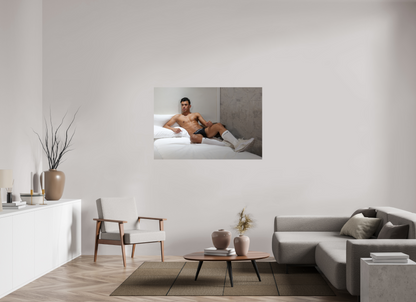 54 x 36″, Giclee Pearl Sneakers In Bed - Fine Art Print