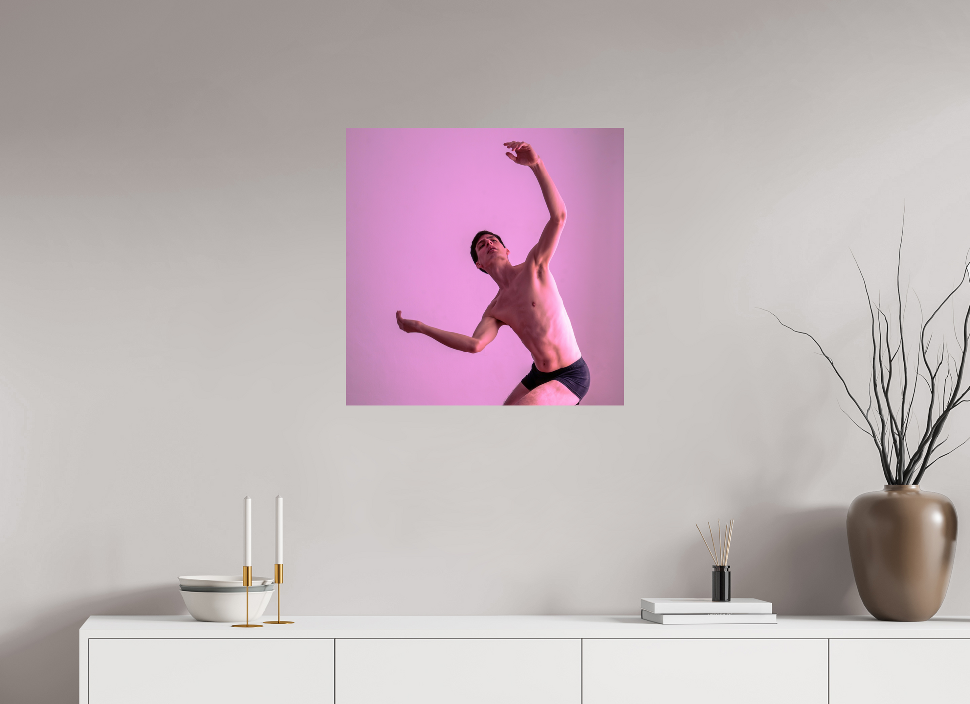 25 x 25″, Giclee Pearl Relever -