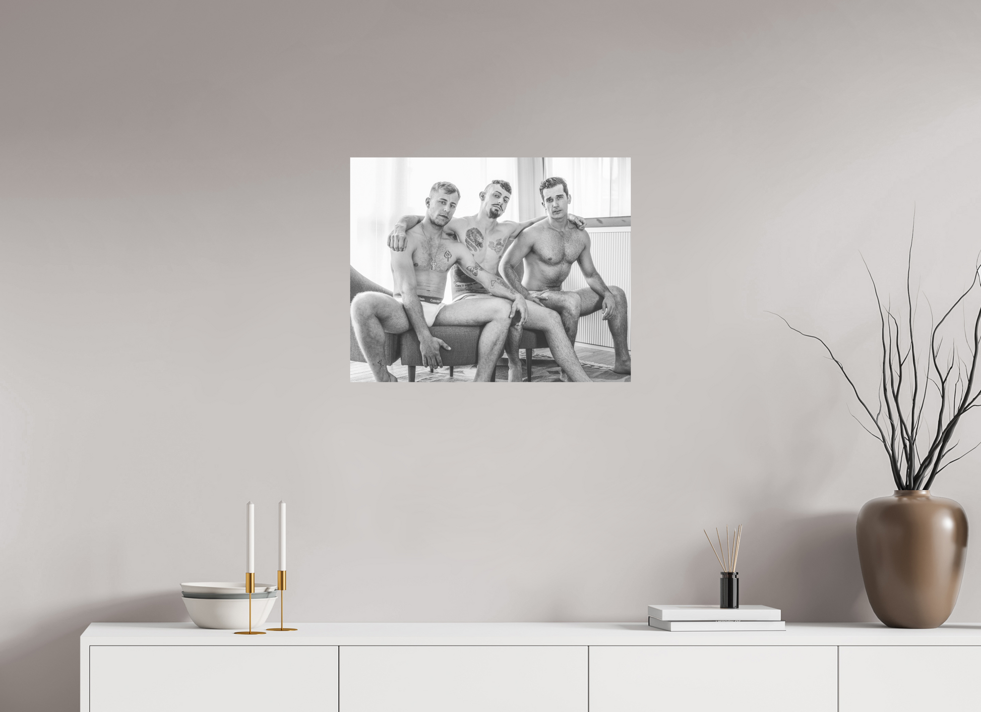 25 x 20″, Fuji Velvet Tres Amigos, Uno - Fine Art Photography Print