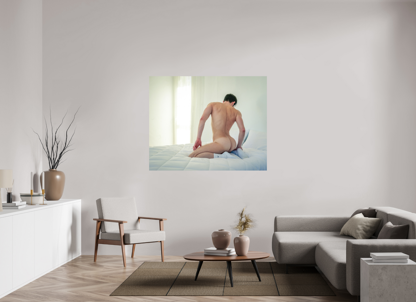 58.7 x 47″, Fuji Velvet In A White Room - Fine Art Photography Print