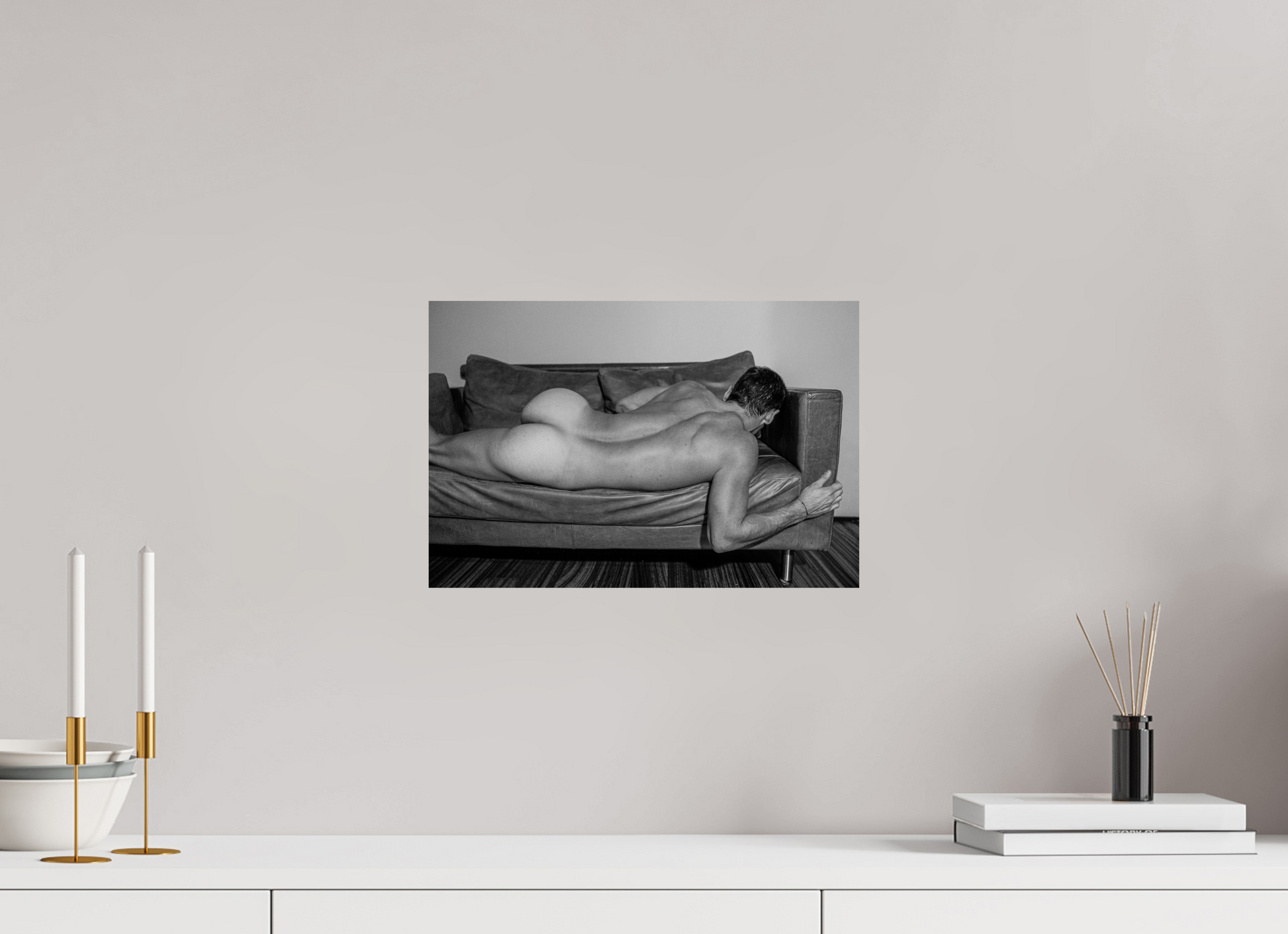 15 x 10″, Fuji Glossy Italian Leather Sofa - Fine Art Print