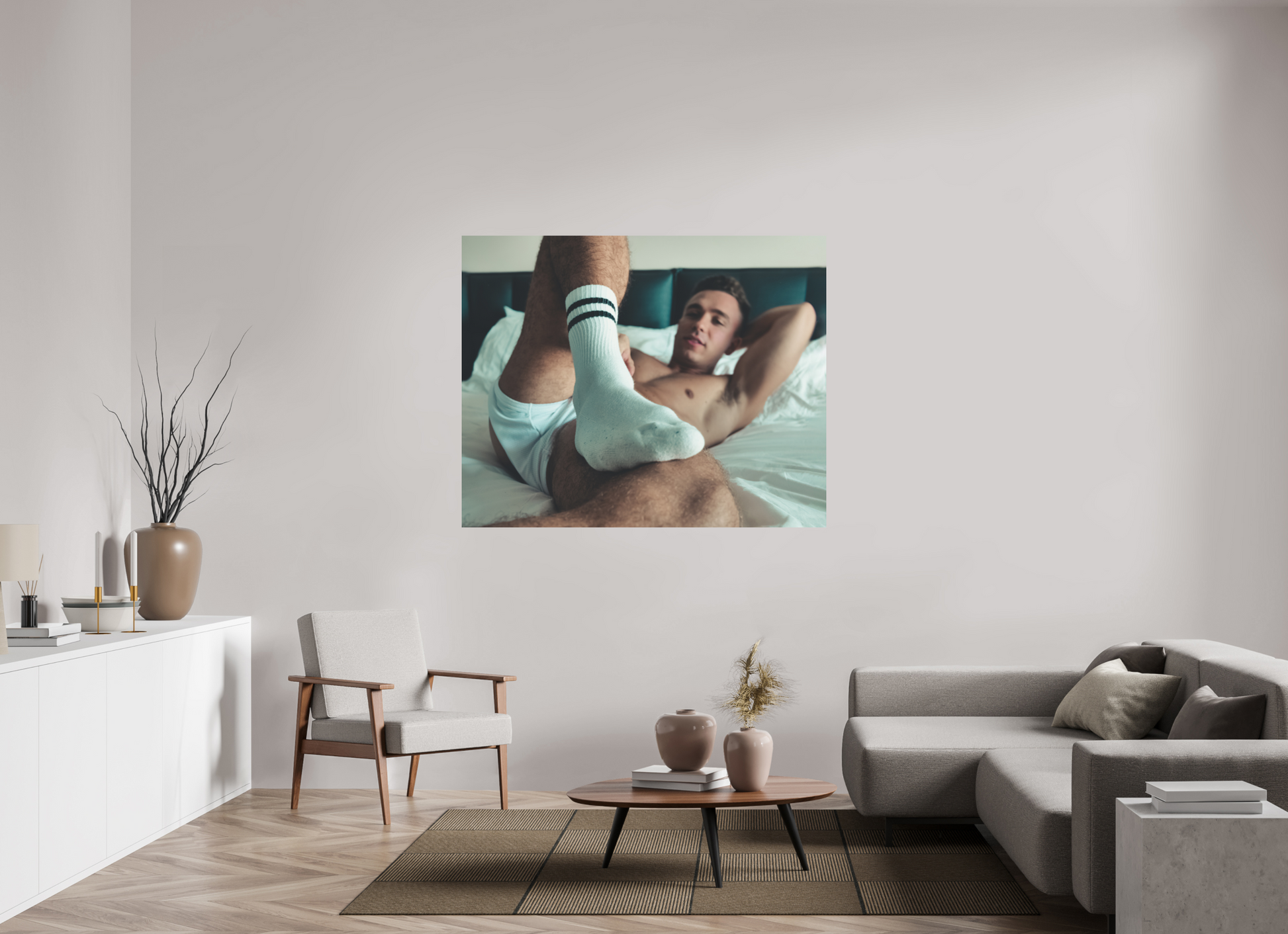 58.7 x 47″, Fuji Velvet Gym Sock - Fine Art Print