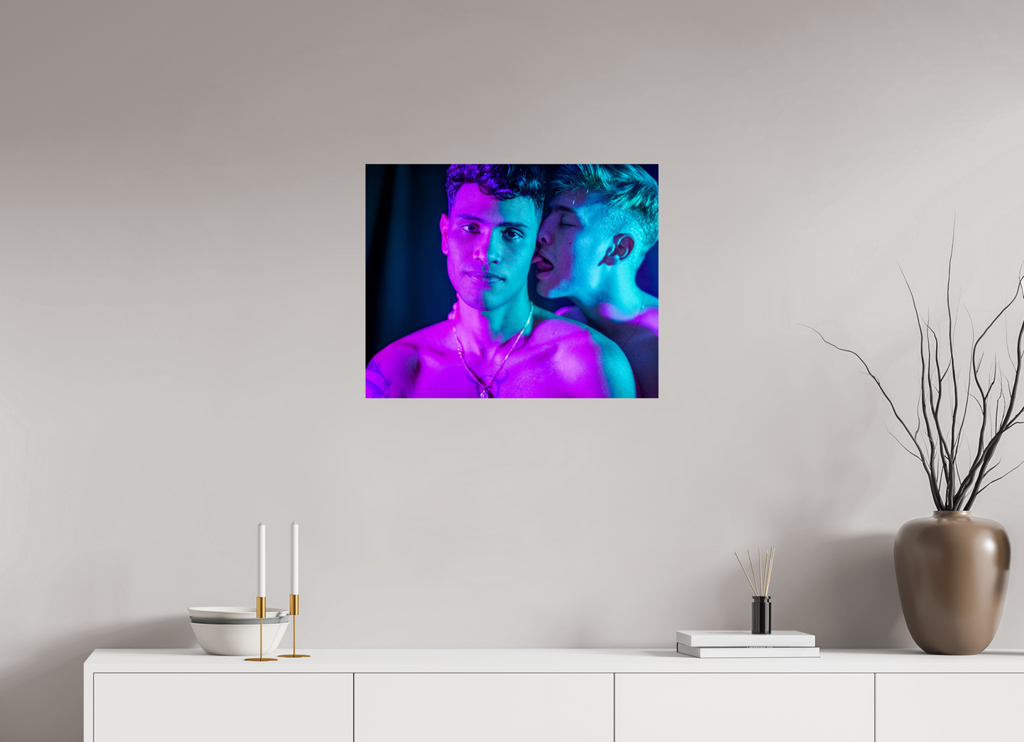 25 x 20″, Giclee Pearl A Kiss Behind His Ear - Fine Art Print