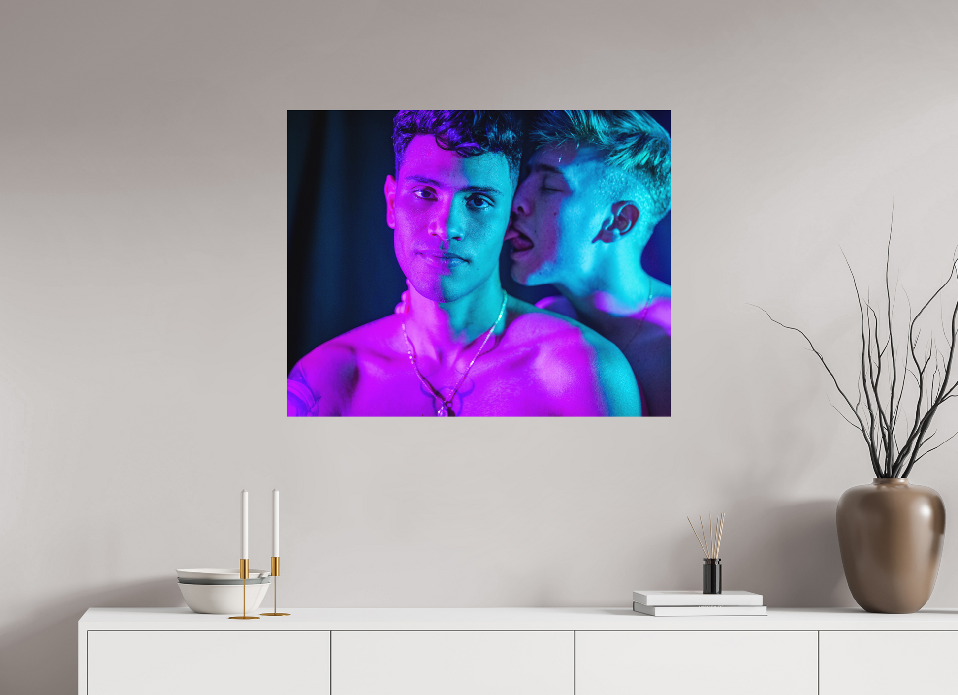 35 x 28″, Fuji Velvet A Kiss Behind His Ear - Fine Art Print