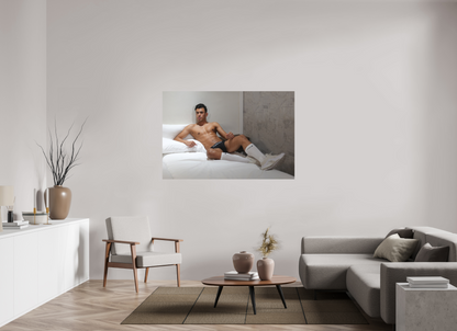 60 x 40″, Giclee Matt Photo Rag Sneakers In Bed - Fine Art Print