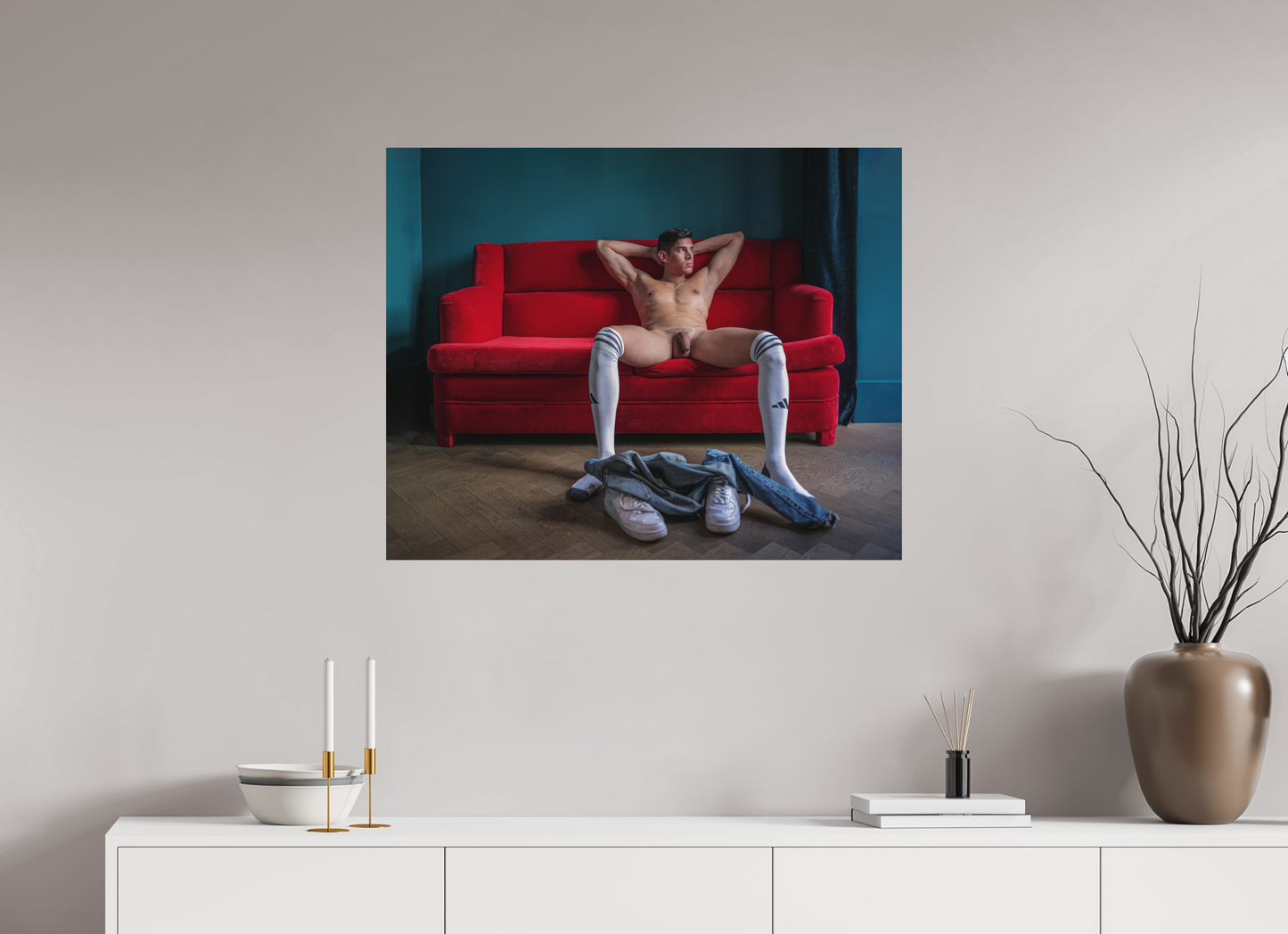 35 x 28″, Fuji Velvet Manspreading - Fine Art Photography Print