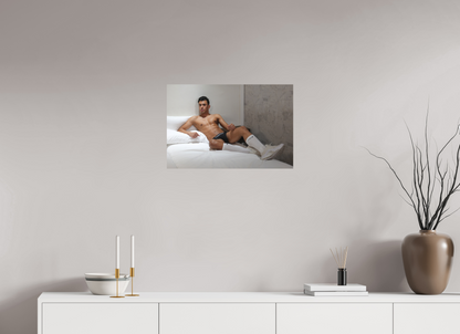 24 x 16″, Fuji Velvet Sneakers In Bed - Fine Art Print