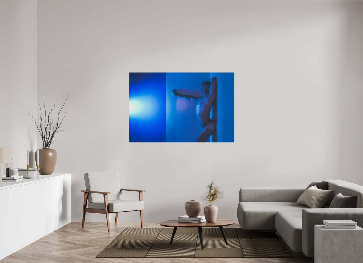 60 x 40″, Giclee Pearl Blue Boy - Fine Art Print