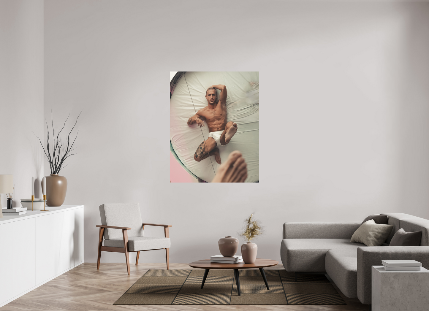 43 x 53.7″, Fuji Velvet The Love Bed - Jack Bandit - Fine Art Print