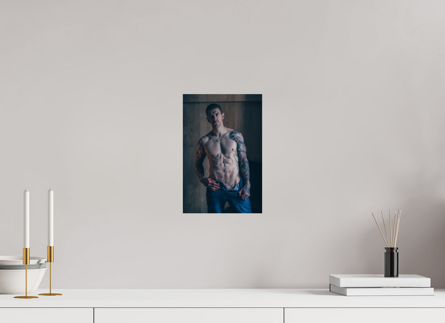 8 x 12″, Giclee Pearl Ink and Denim - Fine Art Print