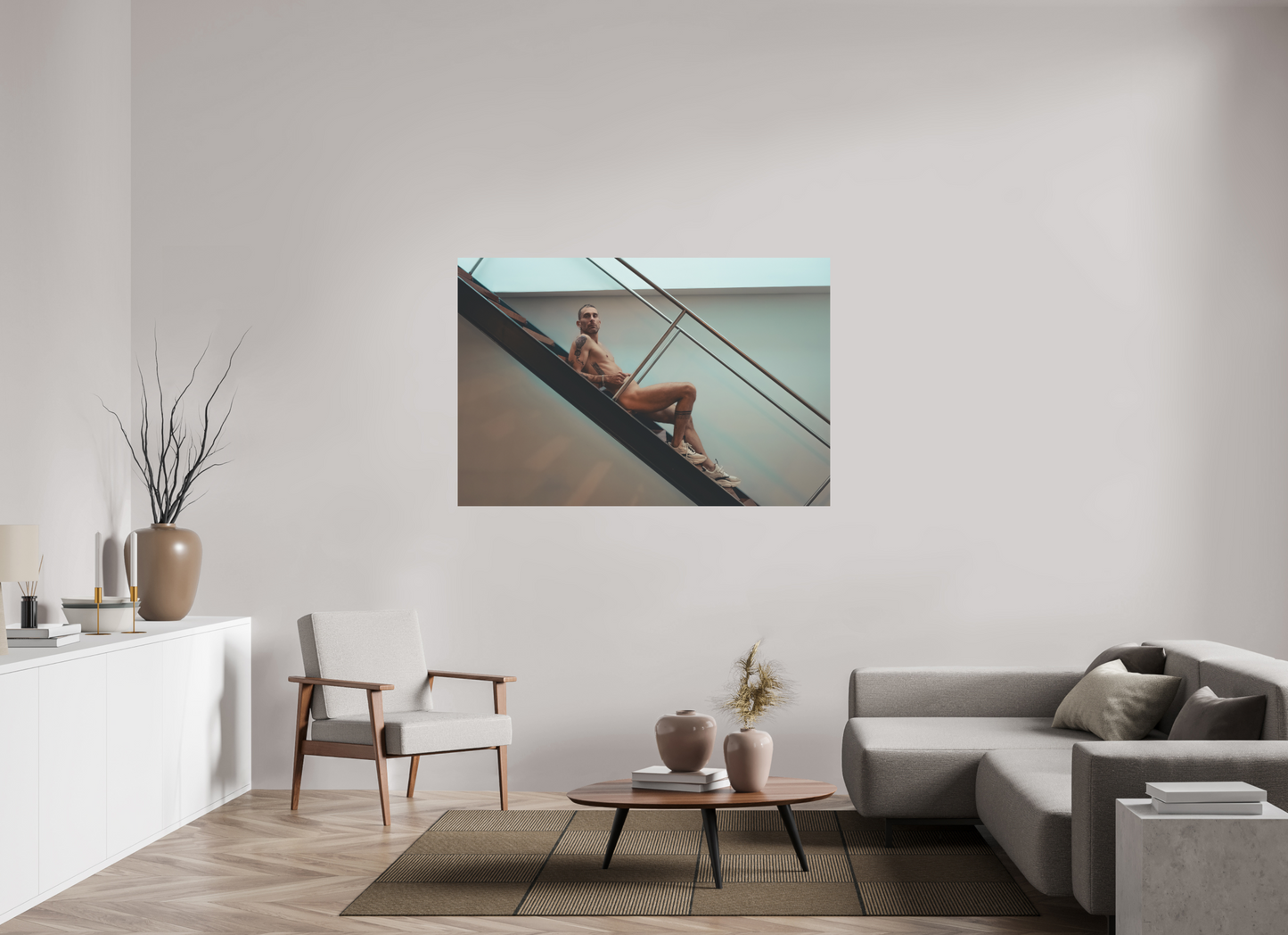 60 x 40″, Fuji Matte Stairway Sneakers - Fine Art Print Antonio Travels