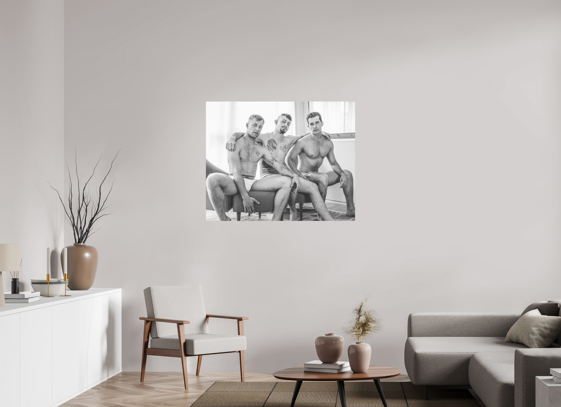 43.7 x 35″, Fuji Glossy Tres Amigos, Uno - Fine Art Photography Print
