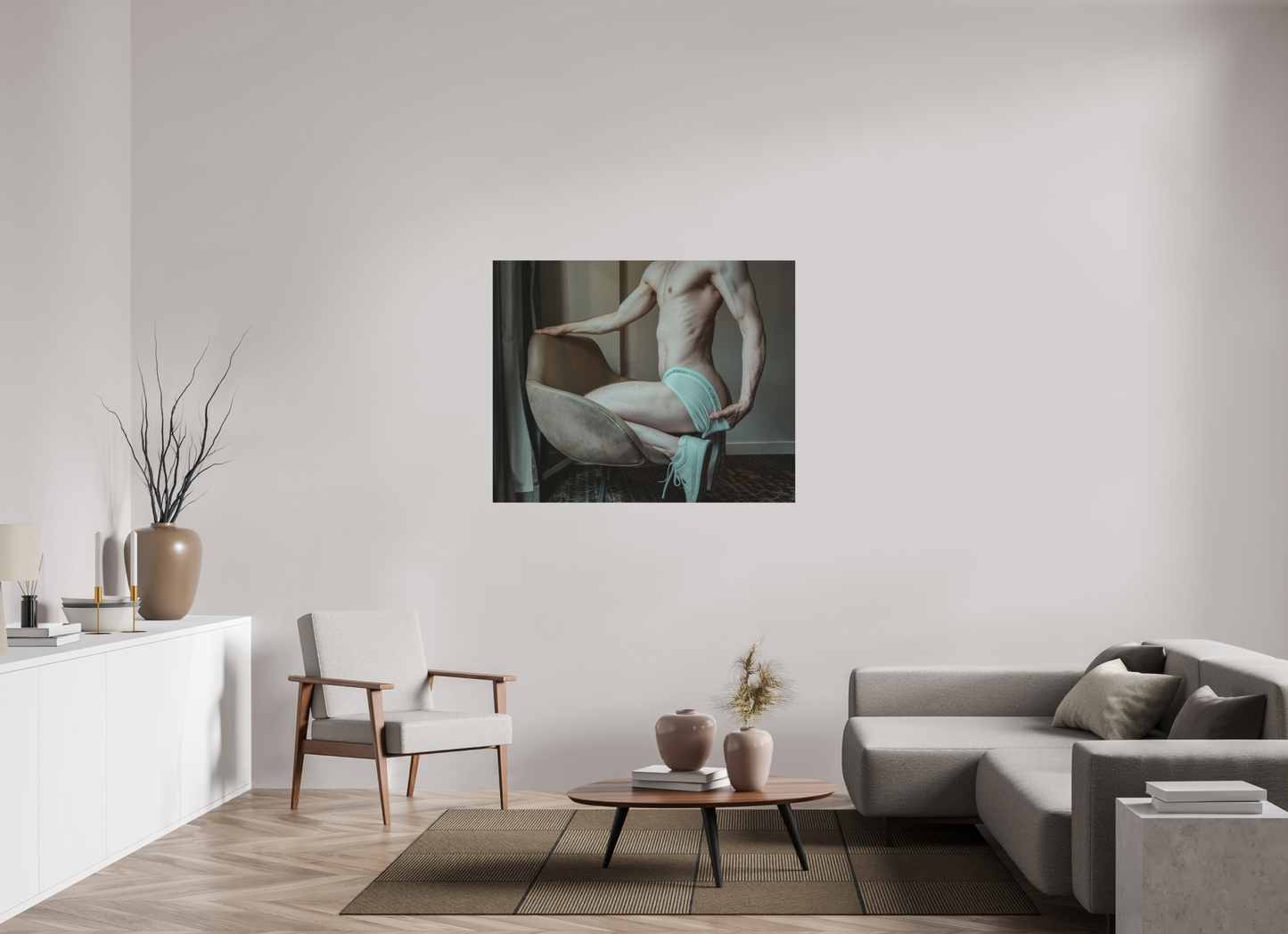 48.7 x 39″, Fuji Velvet Briefs and Sneaks - Fine Art Print