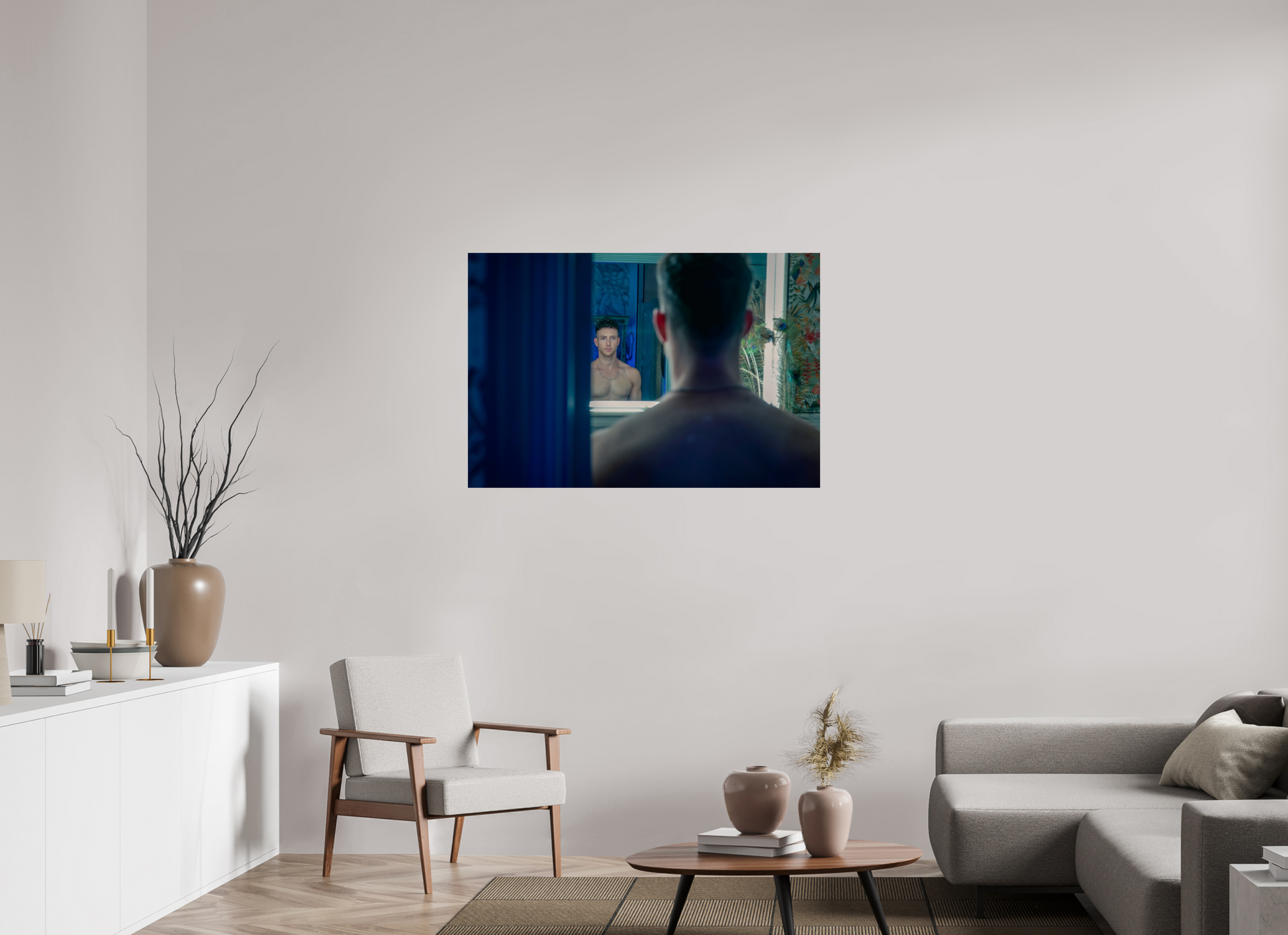45 x 30″, Giclee Pearl Feeling Blue - Fine Art Photography Print