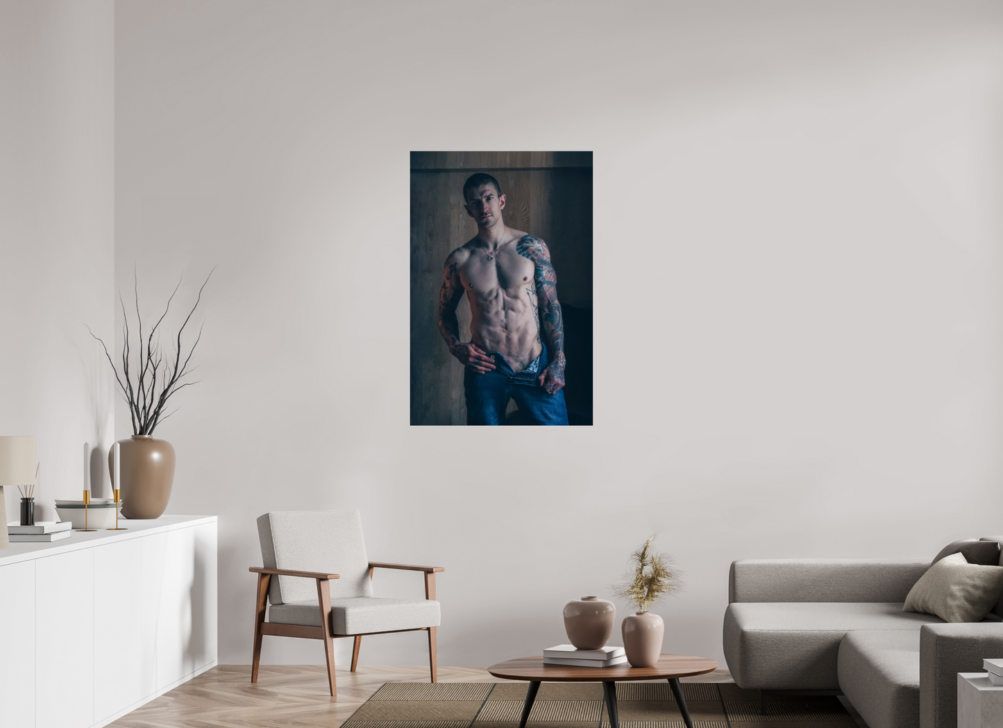 30 x 45″, Giclee Pearl Ink and Denim - Fine Art Print