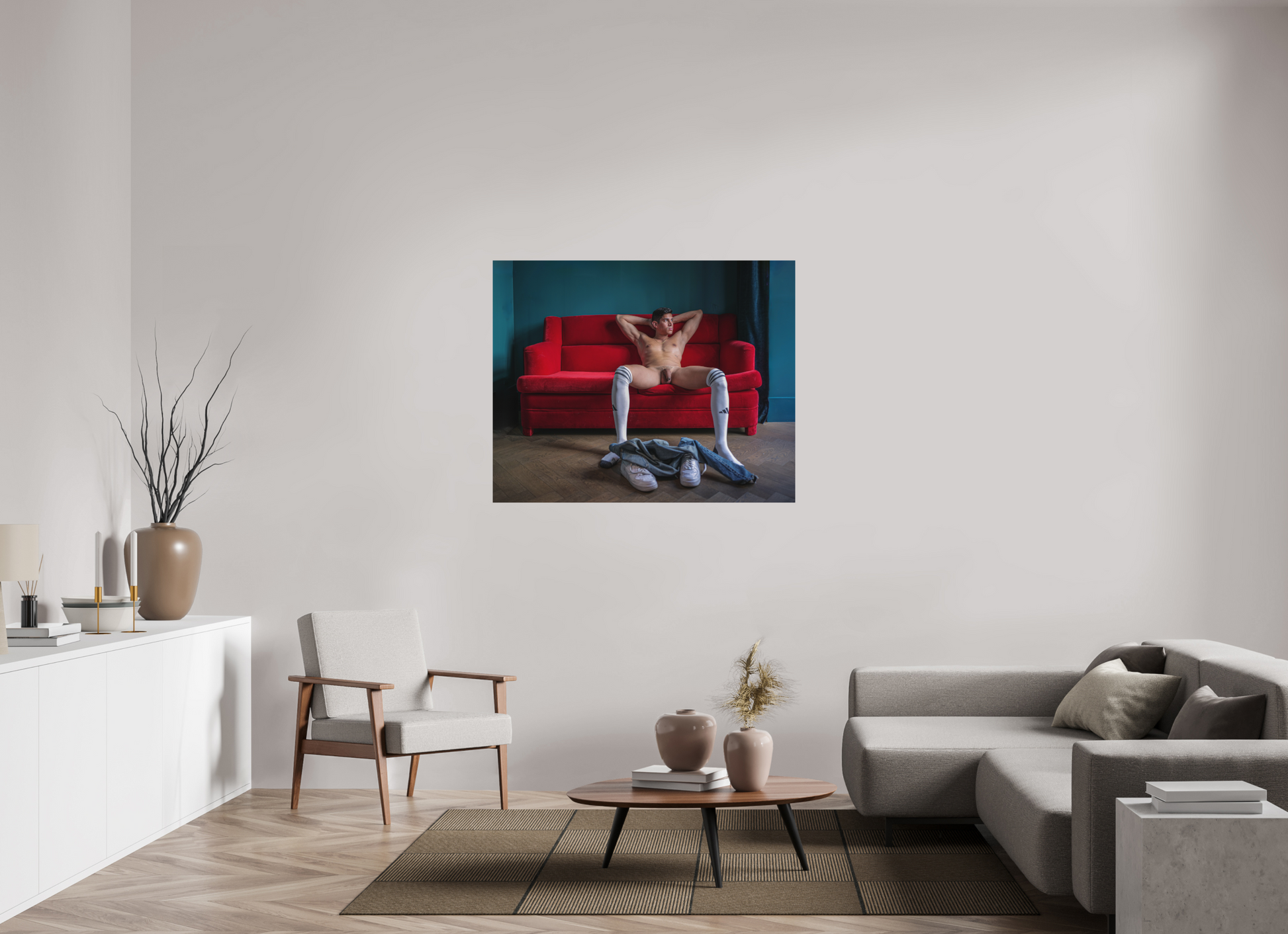 48.7 x 39″, Fuji Velvet Manspreading - Fine Art Photography Print