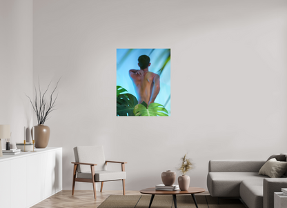 31 x 38.7″, Fuji Velvet Flora and Fauna (Blue) - Fine Art Print