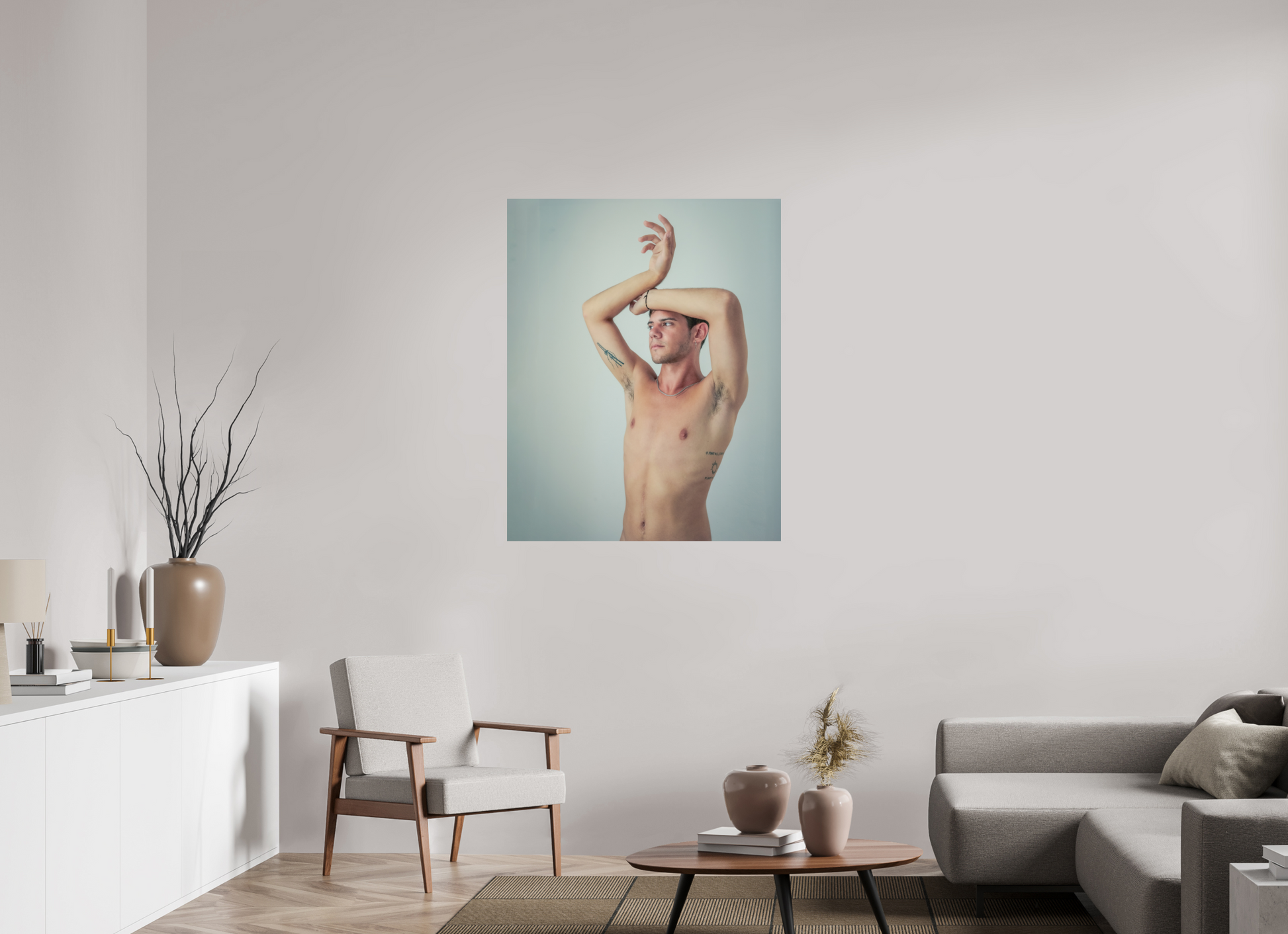 35 x 43.7″, Fuji Velvet Young Stag - Fine Art Print