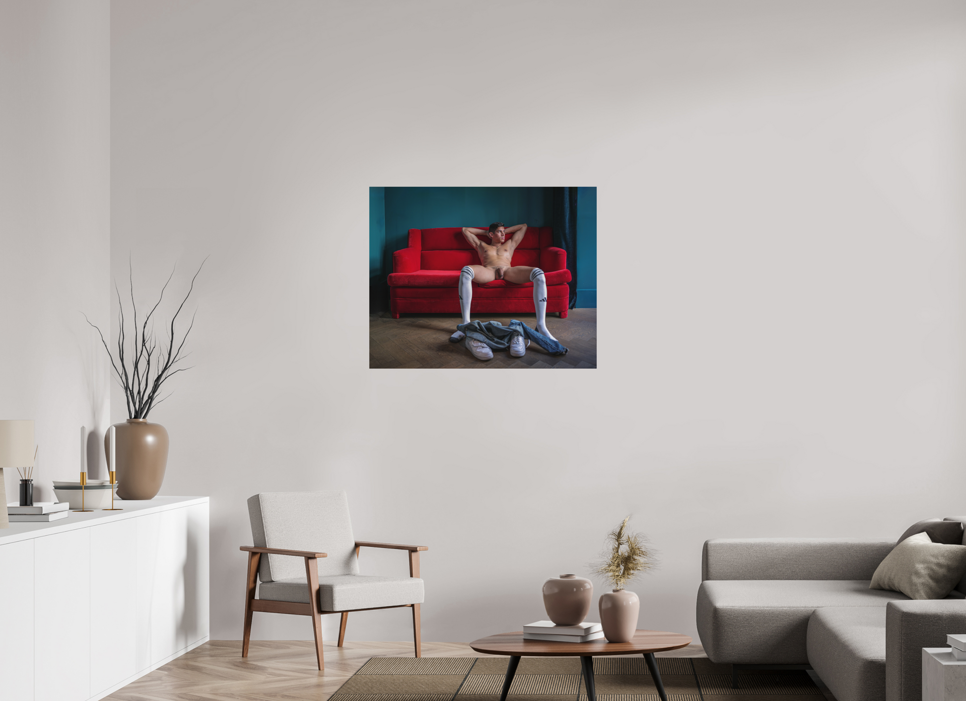 38.7 x 31″, Fuji Velvet Manspreading - Fine Art Photography Print