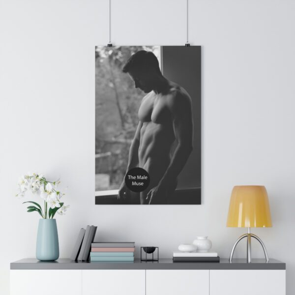 the male muse fine art prints black and white blake naked muscle stud photography