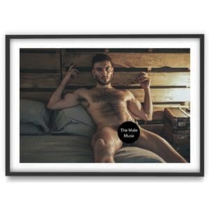 the male muse fine art nude men photography Alexander North in bed gay erotic