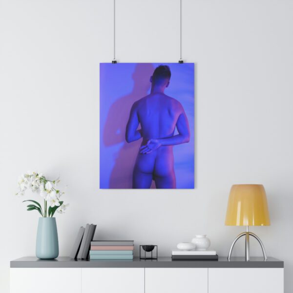 the male muse fine art nude lavender boy figure study photography smooth ass