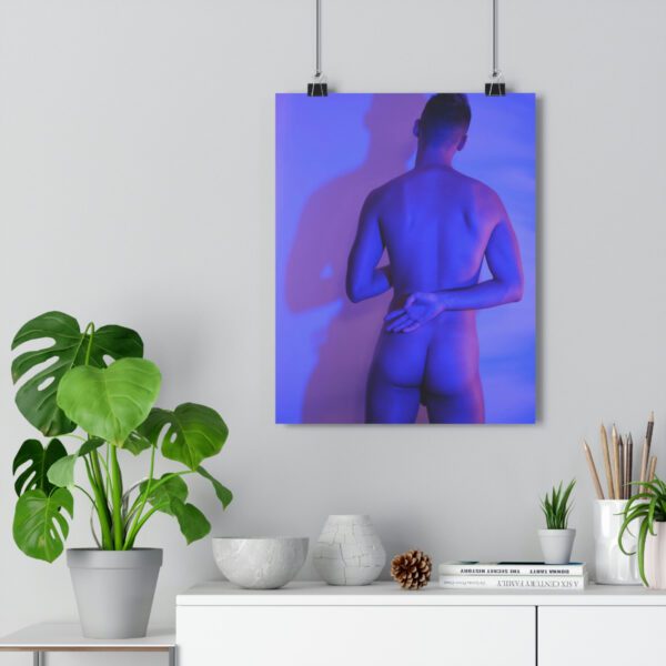 the male muse fine art nude lavender boy figure study photography bubble butt