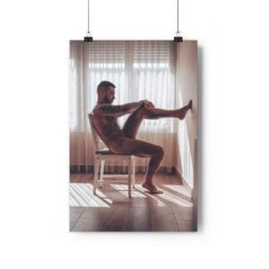 the male muse fine art nude men window shadows handsome Spanish muscle studs photo