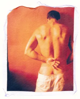 Emulsion Transfer – Brandon Boxers – Signed Original Art Male Nude Erotica