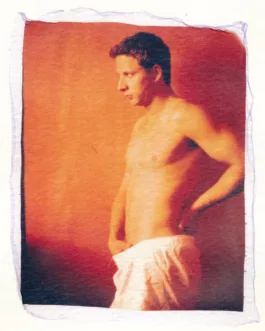 Emulsion Transfer – Brandon Profile – Signed Original Art Male Nude Erotica